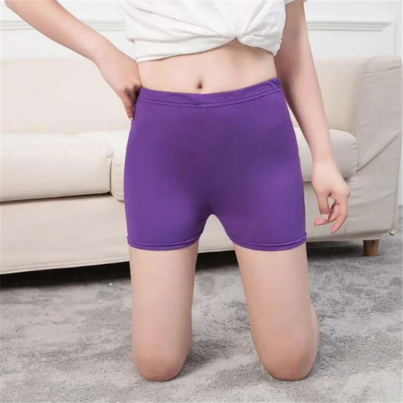 VISNXGI Women Shorts Summer Sports Ladies Breathable Elastic Waist Short Candy Colors Casual Fitness Workout Skinny 2021 Short