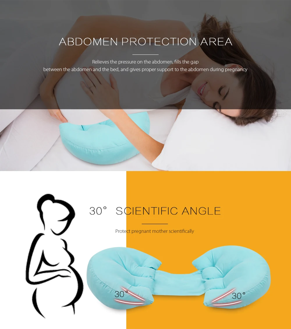 1pcs Side Sleeper Abdomen Support Pregnancy Waist Pillow Cotton Soft