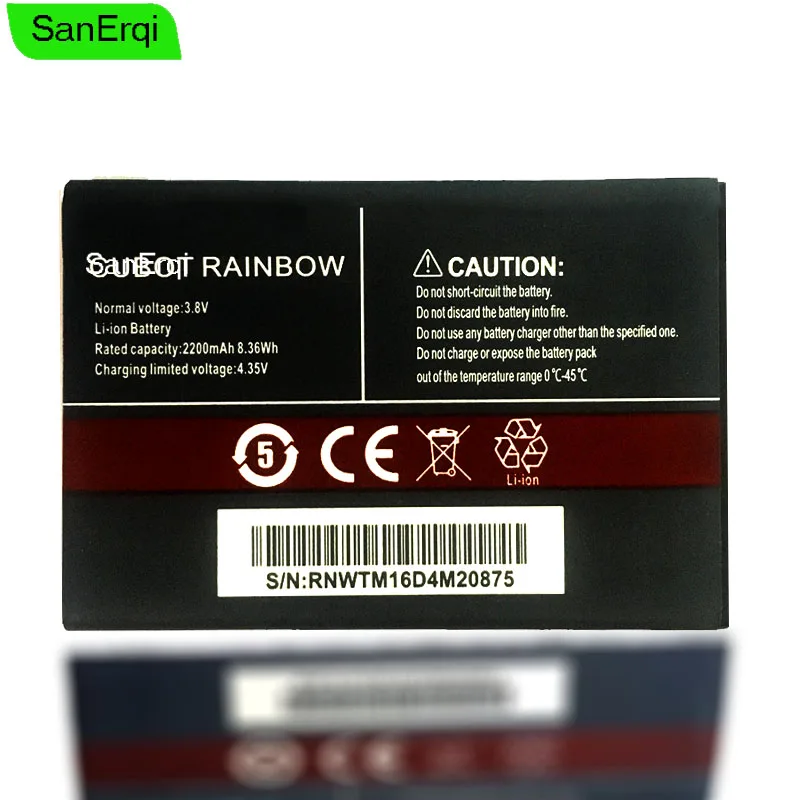 

10 шт. аккумулятор 2200 мАч сменная батарея для Cubot Rainbow Batterie аккумуляторная батарея AKKU