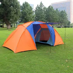 Кемпинг палатки для праздников складной два комнатная палатка 3-4 человека Открытый путешествия большая кемпинговая палатка для отдыха