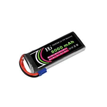 

HJ 7.4v 8000mah lipo battery 25C max 35C XT60 T EC3 EC5 XT90 plug for RC Helicoptes Airplanes Drone parts VS VOK