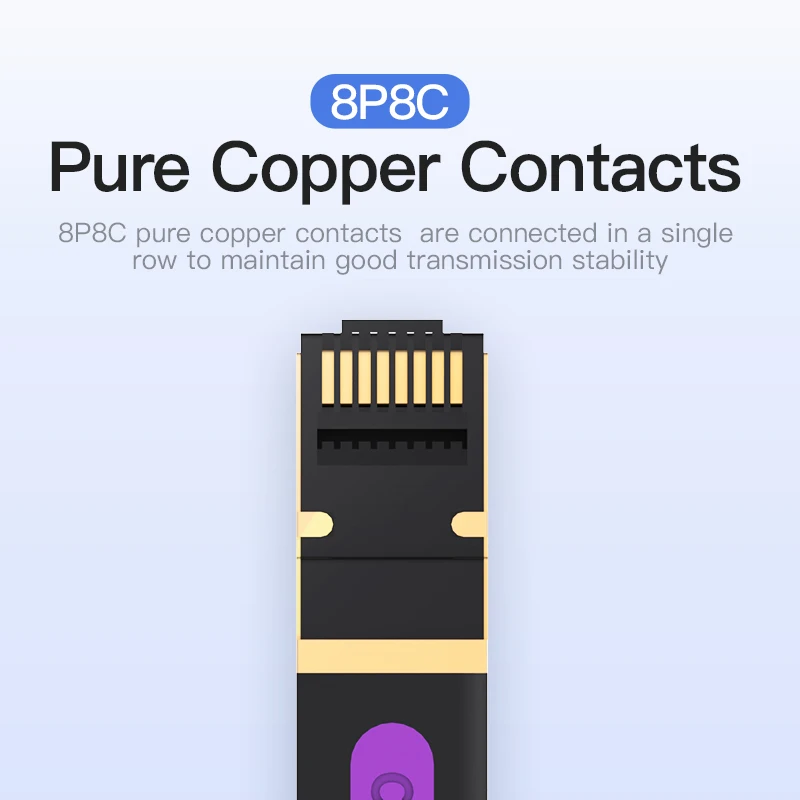 Vention High-Speed Cat7 Ethernet Network Cable - Durable STP Patch Cord for Enhanced Connectivity