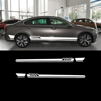 

Car Stickers For VW Volkswagen All Model Waist Line & Body Creative Refit Stripe Exterior Decoration White Gray Black Oem Tags