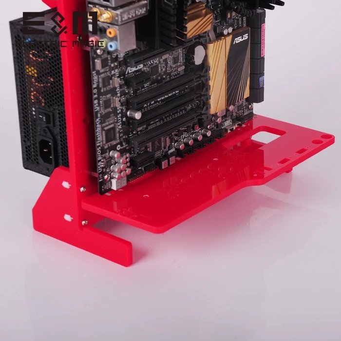  ITX MATX ATX SFF Air Tower Case PC Test Bench Open Frame Vertical Chassis 120 240W Water Cooling Ov