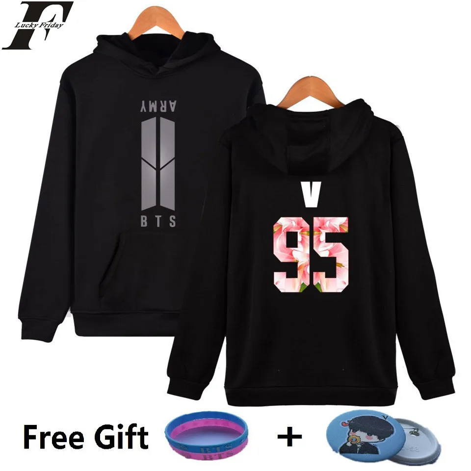 LUCKYFRIDAYF 2017 BTS ARMY Kpop Hooded Women Autumn Cap Hoodies