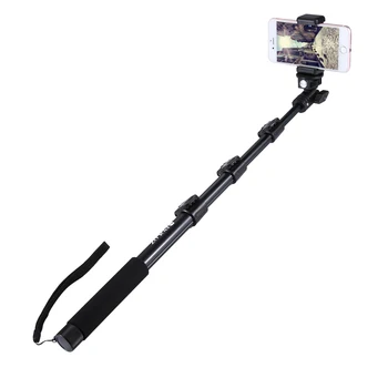 

PULUZ Extendable Adjustable Handheld Selfie Stick Monopod for iPhone GoPro HERO 6 5 4 Session Mobile Phone Length: 40-120cm