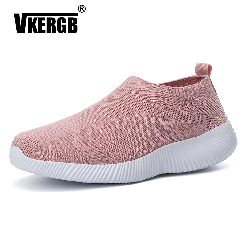 

VKERGB 2019 Running Casual Shoes Flats Women Outdoor Lace Up Comfortable Soles Walking Mesh Casual Breathable Walking Footwear