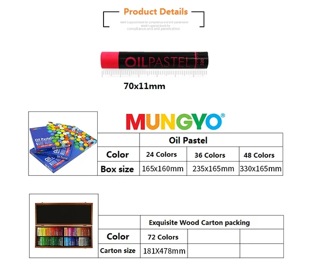 Mungyo Oil Pastels In Assorted Colors at Rs 480/piece