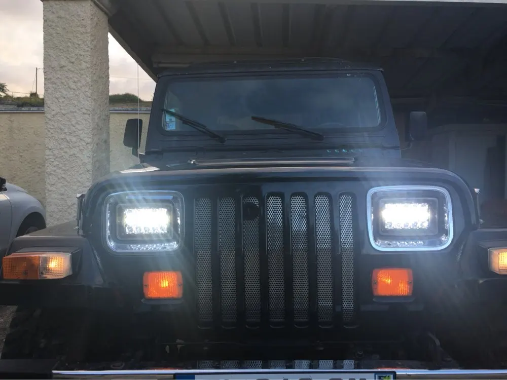 Wholesale Led Headlight Sealed Beam 4X6 Inch Rectangle Led Headlight For Truck Jeep Cherokee Xj (8)