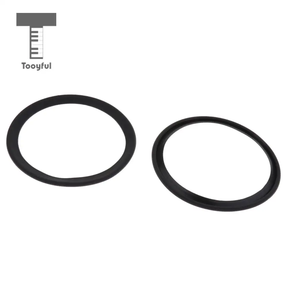 2pcs Saxophone Mute Ring Bell Protector Sax Silencer for Sax Parts Black