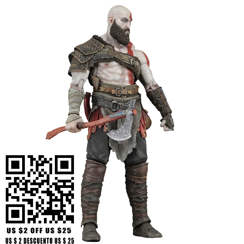23 см NECA Game God of War 4 Kratos фигурки игрушки Коллекционная модель ПВХ игрушка подарок