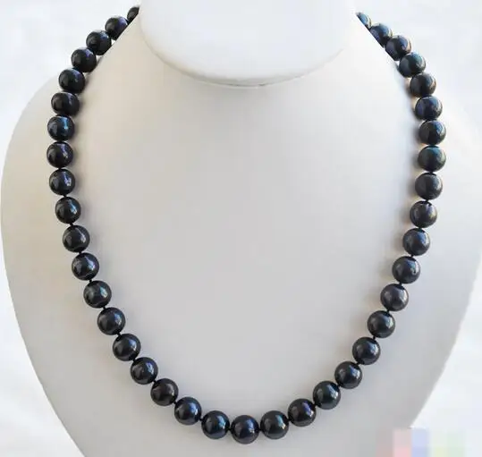 song voge gem nanJ0514 BLACK WHITE FRESHWATER PEARL NECKLACE MABE