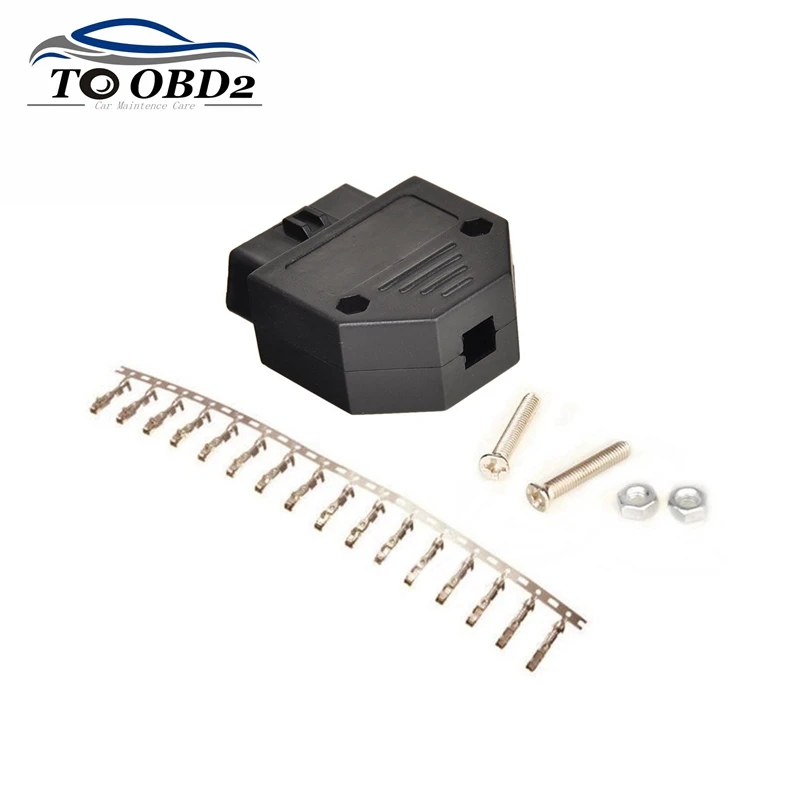 

Universal OBDII 16 Pin OBD 2 OBD II OBD Cable Female Shell Adapter Auto Car Diagnostic Tool Connector Male Adapter OBD2 J1962F