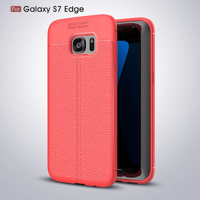 litchi leather silicone case samsung s7 edge (21)