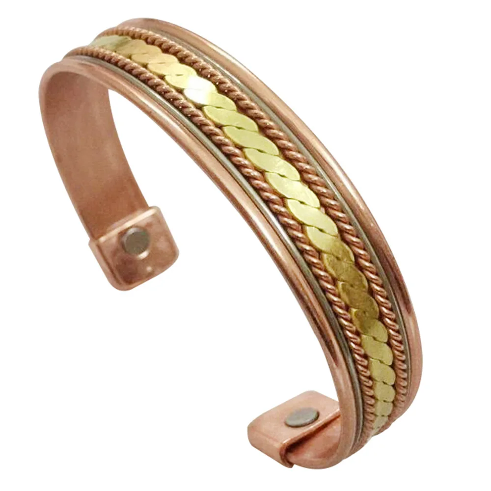 

Pure Copper Magnetic Energy Bracelet for Women Mens Pain Relief Arthritis Therapy Copper Magnets Bracelets & Bangles Health