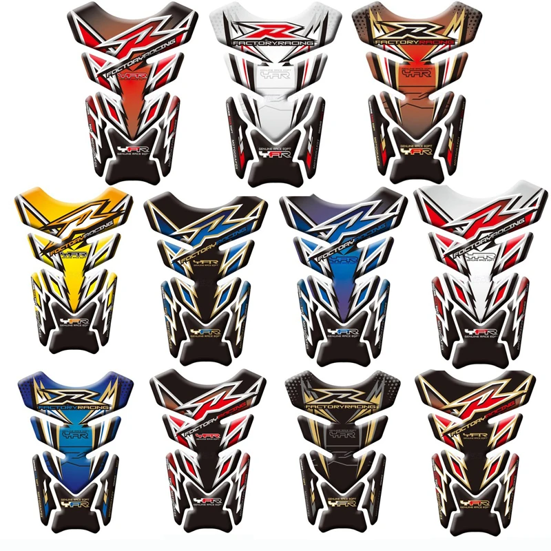 

For Yamaha YZF R1/R1S R1M R6/R6S R3 R15 R7 Universal Motorcycle 3D Tank Pad Protective Cover Decals Stickers