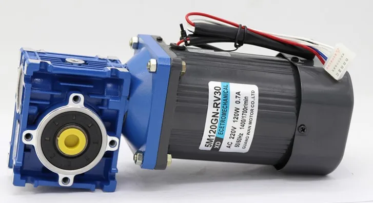 120W worm gear motor RV30 single-phase 220v AC speed motor torque positive and negative electric motor 120W worm gear motor RV30 single-phase 220v AC speed motor torque positive and negative electric motor