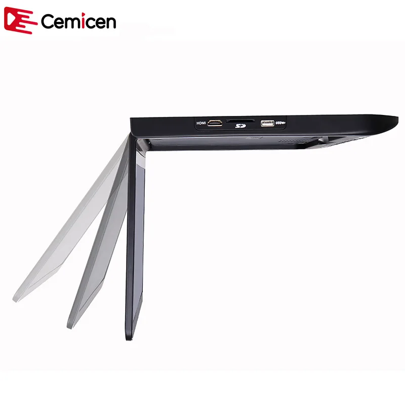 Монитор Cemicen 13 3 дюйма с откидной крышей Полноразмерным экраном 1920*1080 MP5 плеером HDMI