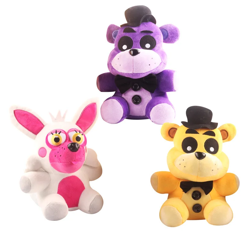 

3pcs/lot 18CM Five Nights At Freddy's FNAF Freddy Fazbear Bear & Foxy Plush Toys Doll Soft Stuffed Animals Toys for Kids Gifts