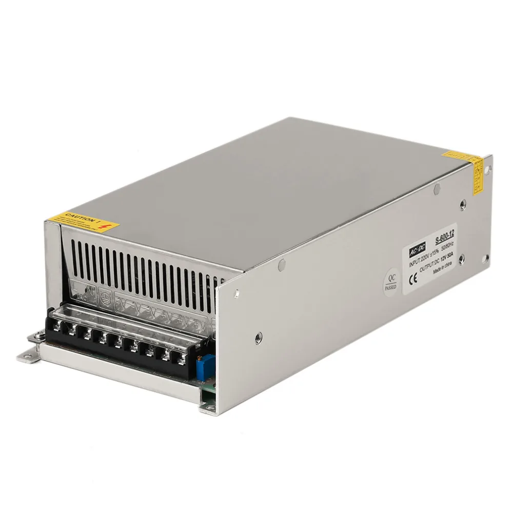 

1pcs Output DC12V 50A Switching LED Power Supply AC 220V 50/60Hz Switch Transformer LED Driver For LED Light Strip Display Sale