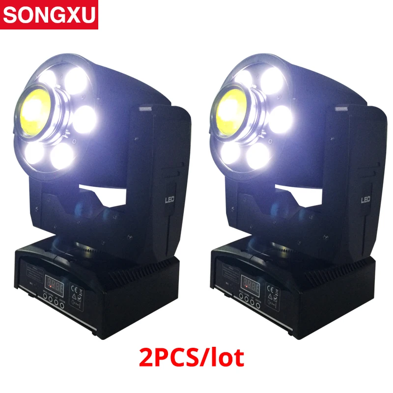 SONGXU 2 шт./лот Точечный светильник с подвижной головкой 30 Вт Точечный светильник с 6x8 Вт Светодиодный светильник с подвижной головкой DMX DJ диско-светильник/SX-MH060830