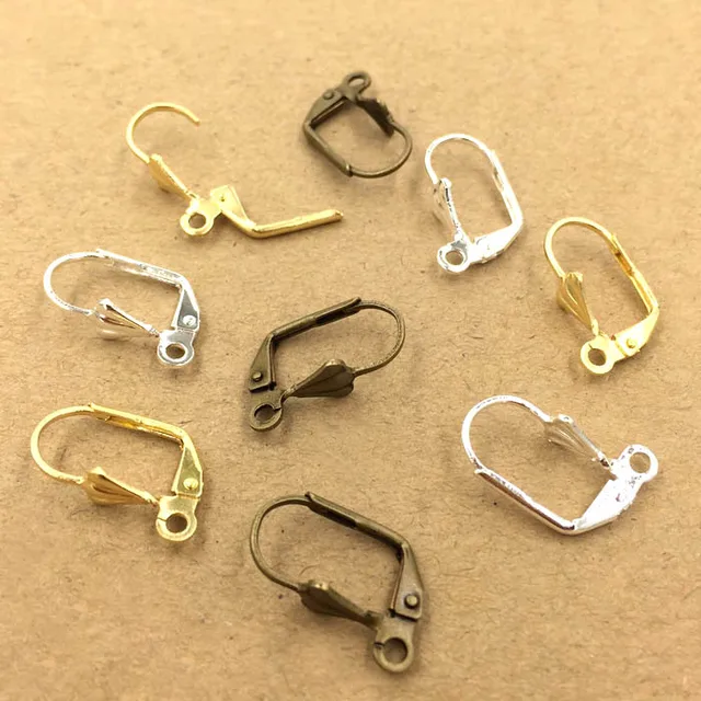 10x17mm Blank Clip Earring Hooks With Loop Diy Earrings Findings 10x17mm Blank Clip Earring Hooks With Loop Diy Earrings Findings Accessories Jewelry Making Multi Color