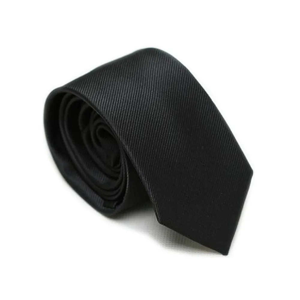 pánské tenké kravaty černá kravata kravata pevná novinka kravaty šíře 6cm