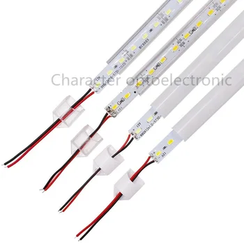 20Pcs 50cm DC12V SMD 5630/5730 LED Rigid LED Strip Bar Light+pc cover LED Bar Light tube (warm white / cool white) 5 10 20pcs super bright ac220v led bar light 2835 hard rigid bar light smd 2835 30cm 12 led aluminum led strip light for cabinet