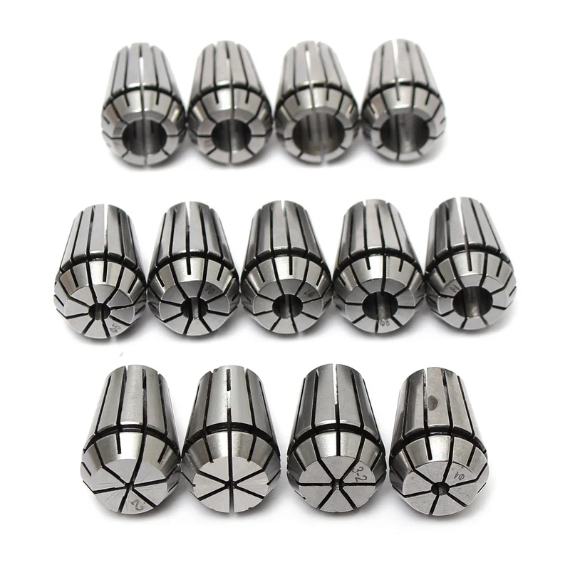 

13Pcs 1-13mm ER20 Spring Collet Chuck Set CNC Workholding Engraving&Milling Lathe Tool