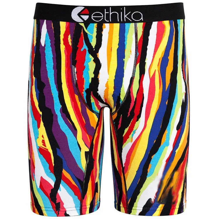 New! ethika The Staple Men's Underwear Boxer Colorful Rainbow Stripesin Boxers from Underwear