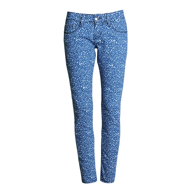 Женские синие джинсы в горошек, большие размеры, с покрытием, с низкой талией, сексуальные летние модные колготки, Длинные растягивающиеся обтягивающие джинсы, Femme