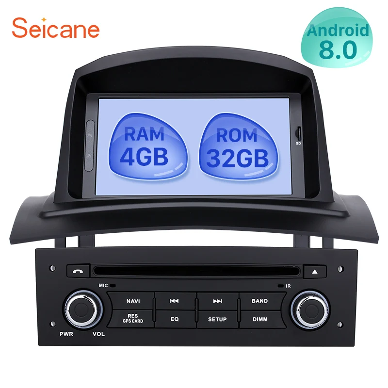 

Seicane Android 8.0 7inch 1Din Car DVD Radio GPS Navigation Wifi 4G RAM Multimedia Player For Renault Meganne 2