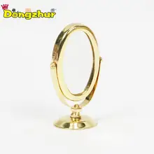 Dongzhur косметическое мини-зеркало Miniatura 1:12 Кукольный дом Кукольный домик с мебелью туалетный столик в спальню аксессуары игрушечное зеркало WWP0053