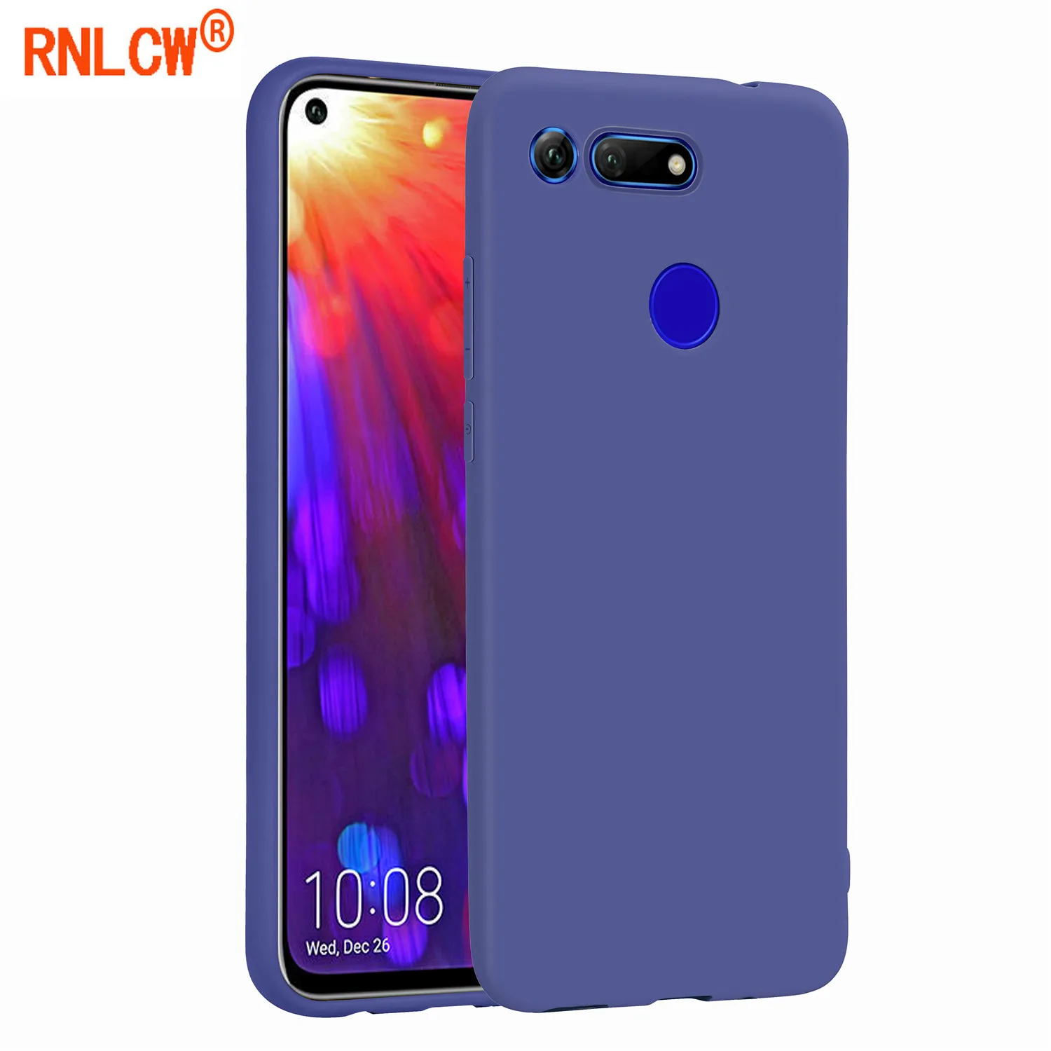 

RNLCW TPU Smartphone Cover Soft Texture Silicone Scrub Funda Drop Shock Absorption Phone Case for Huawei V20 Honor View 20 Coque