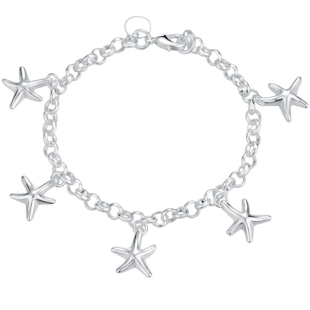 Pulseira masculina Fine Jewelry браслет личность металлические звезды Браслеты для Для женщин