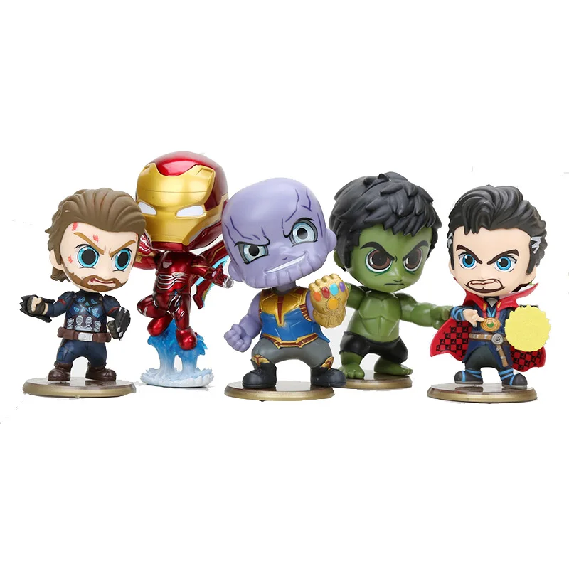 

Marvel Avengers Endgame Captain America Iron man Thanos Gloves Doctor Strange The Incredible Hulk PVC Action Figure Toys