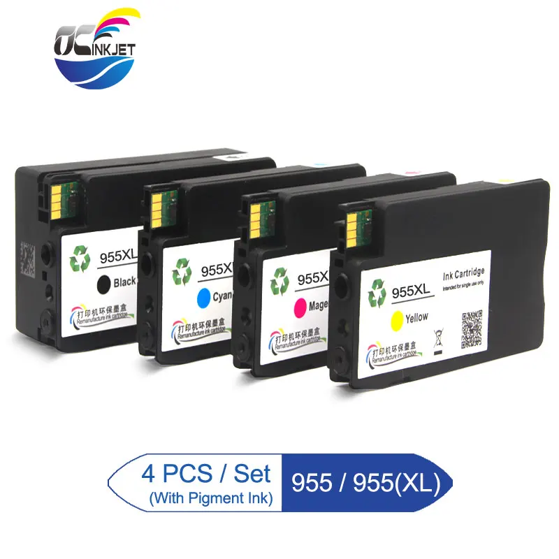 Сторонний чернильный картридж для HP 955 955XL OfficeJet Pro 7740 8210 8710 8715 8720 8730 8740 8725 8728 с
