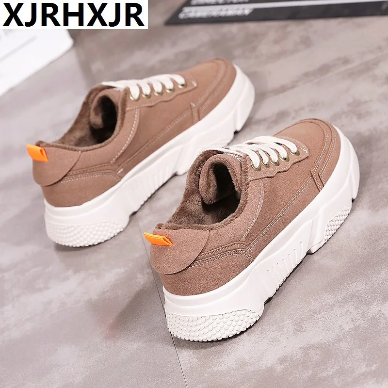 Women Shoes 2019 New women sneakers winter Shoes Woman Cotton Plush Warm Women Vulcanize Shoes platform sneakers tenis feminino