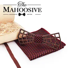 MAHOOSIVE полый деревянный галстук-бабочка для мужчин и женщин, разноцветный деревянный галстук-бабочка, ручная работа, Бабочка, деревянный галстук-бабочка, набор Gravata