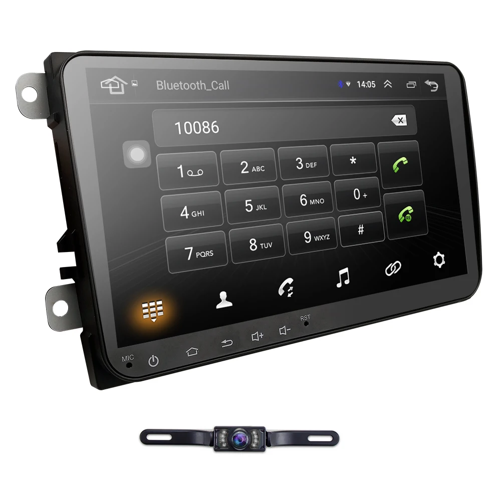 Cheap Android 8.1 Car DVD Player 9" Stereo for V W GOLF 5 Golf 6 Polo Passat CC J etta Tiguan Touran GPS Navigation Free Camera 3