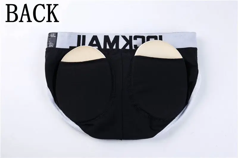 mens underwear briefs JOCKMAIL Brand Enhancing Mens Underwear Briefs Sexy Bulge Gay Penis pad Front + Back Magic buttocks Double Removable Push Up Cup best underwear for men