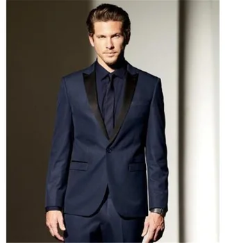 

2PCs Men Suit(Jackket+Pants) Custom Made Light Weight Breathable Man Suit Cool Tailor Made Summer Wedding Attire For Men