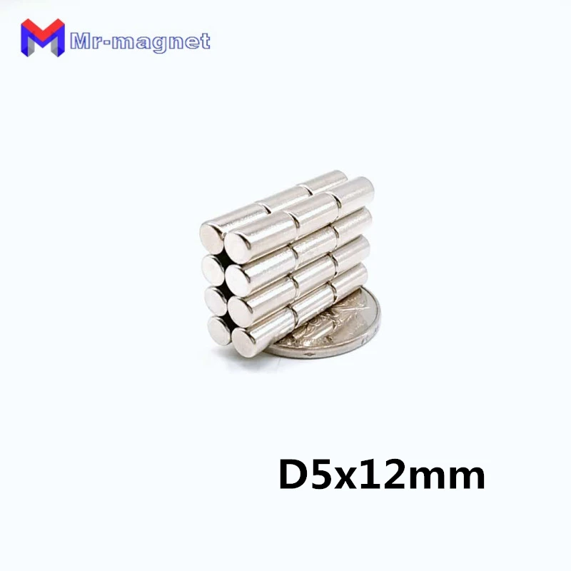 50 шт. диаметр 5x12 мм супер сильный магнит N35 постоянный 5 x 12 мощный 5*12 | Обустройство