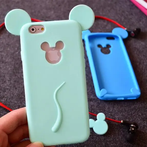 

5S Soft Silicone Mickey Phone Case adorable Cartoon tpu Mobile Cover for iPhone 5S 5 SE Cute Girly Stylish Cellphone Funda SE 5S