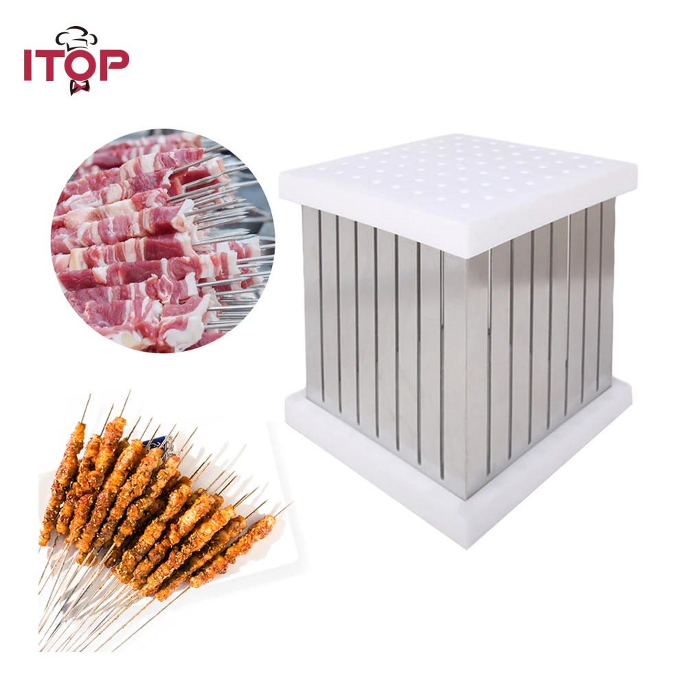 Kebab Maker 64 Holes BBQ Kabob Maker Meat Skewer Machine Beef Barbecue
