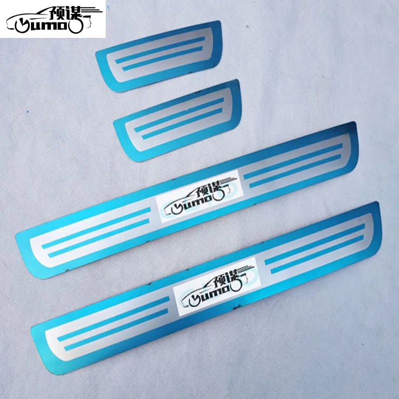 

For Renault CLIO IV CLIO 4 2014 2015 2016 2017 2018 thresholds Car Stickers Door Sill Scuff Plate Car Accessories