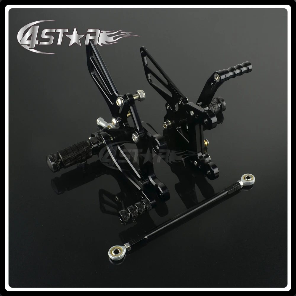 

CNC Adjustable Foot Pegs Pedals Rests For KAWASAKI ZX6R ZX-6R 2003-2004 2003 2004 Motorcycle
