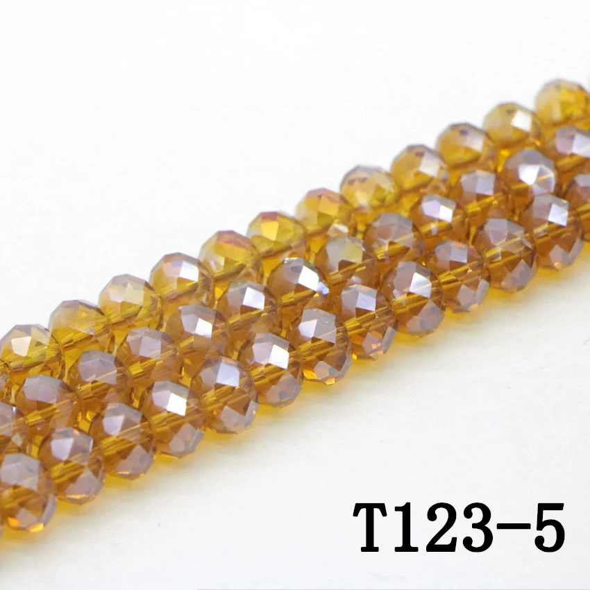 5 Natural crystal jade coffee chalcedony Bead Necklace Bracelet DIY fashion woman man general (4)(1)