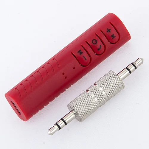 Hipppcron 3,5 мм разъем Bluetooth автомобильный комплект Handsfree Музыка Аудио приемник адаптер авто Bluetooth AUX для динамика наушников автомобиля s - Название цвета: Красный