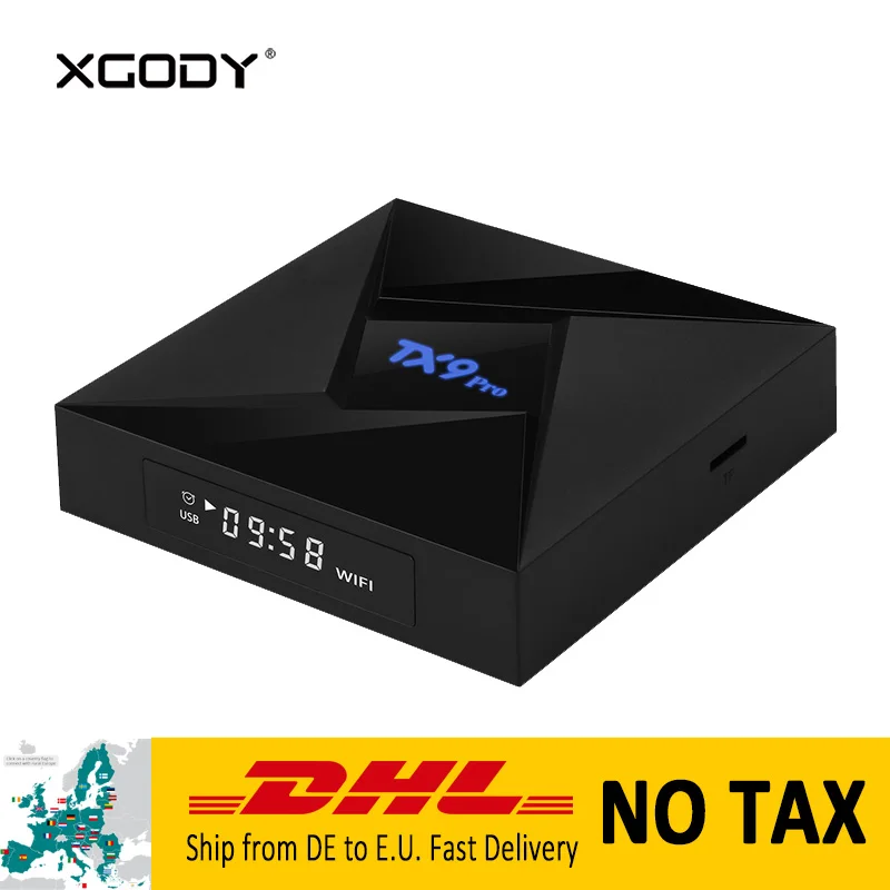 

In Stock XGODY TX9 Pro Amlogic S912 Octa Core Android 7.1 Smart TV Box 3+32 Media Player 4K HD TV Streamer Set top Box Bluetooth